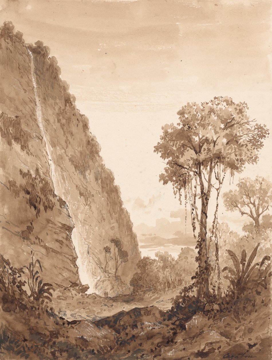 Maraccas-fossen av Michel Jean Cazabon