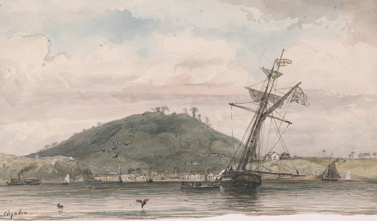 St. Fernando og Naparima Hill av Michel Jean Cazabon