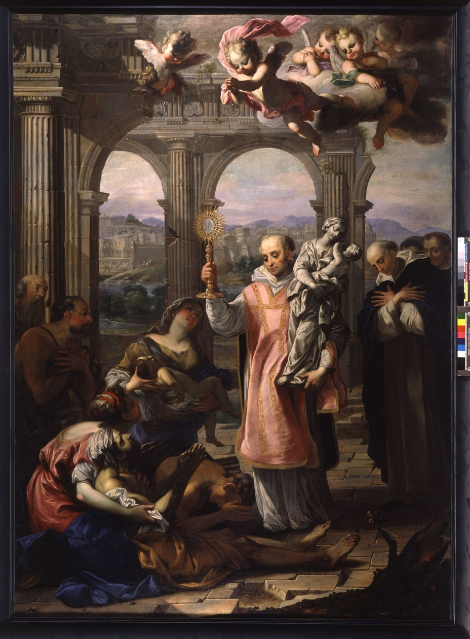 Miracle of Saint Hyacinth (olje på lerret) av Michel Serre