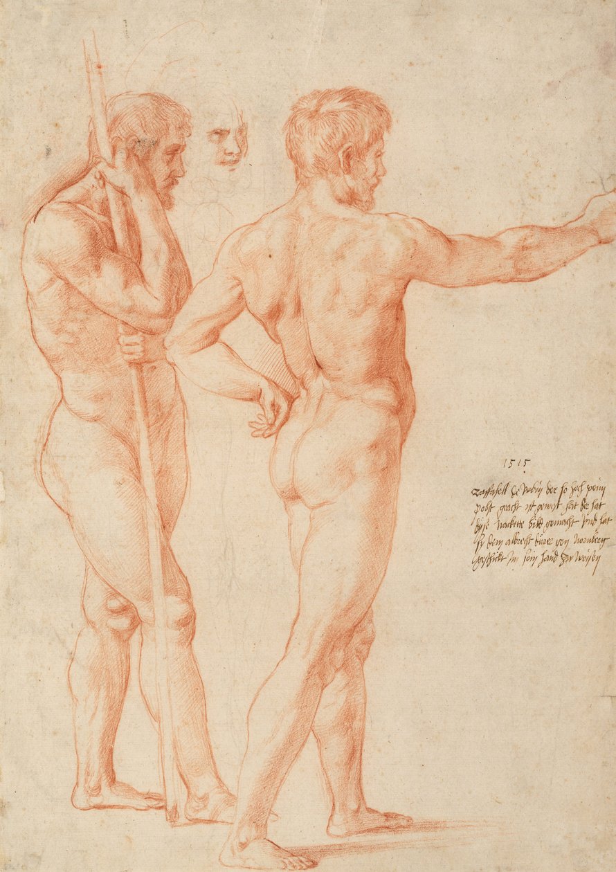 Nakenstudier av Michelangelo Buonarroti