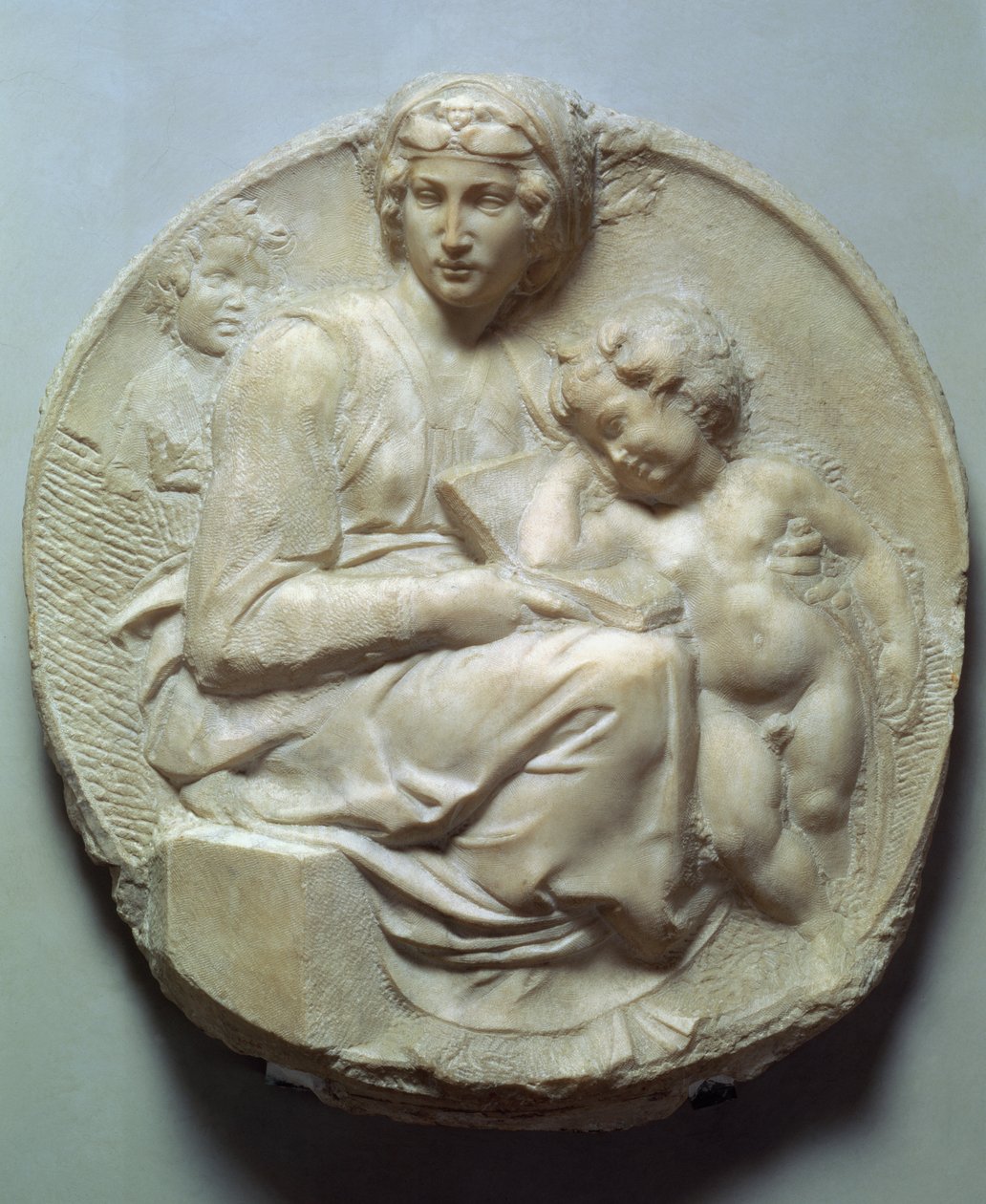Pitti Tondo, ca. 1504 (marmor) av Michelangelo Buonarroti