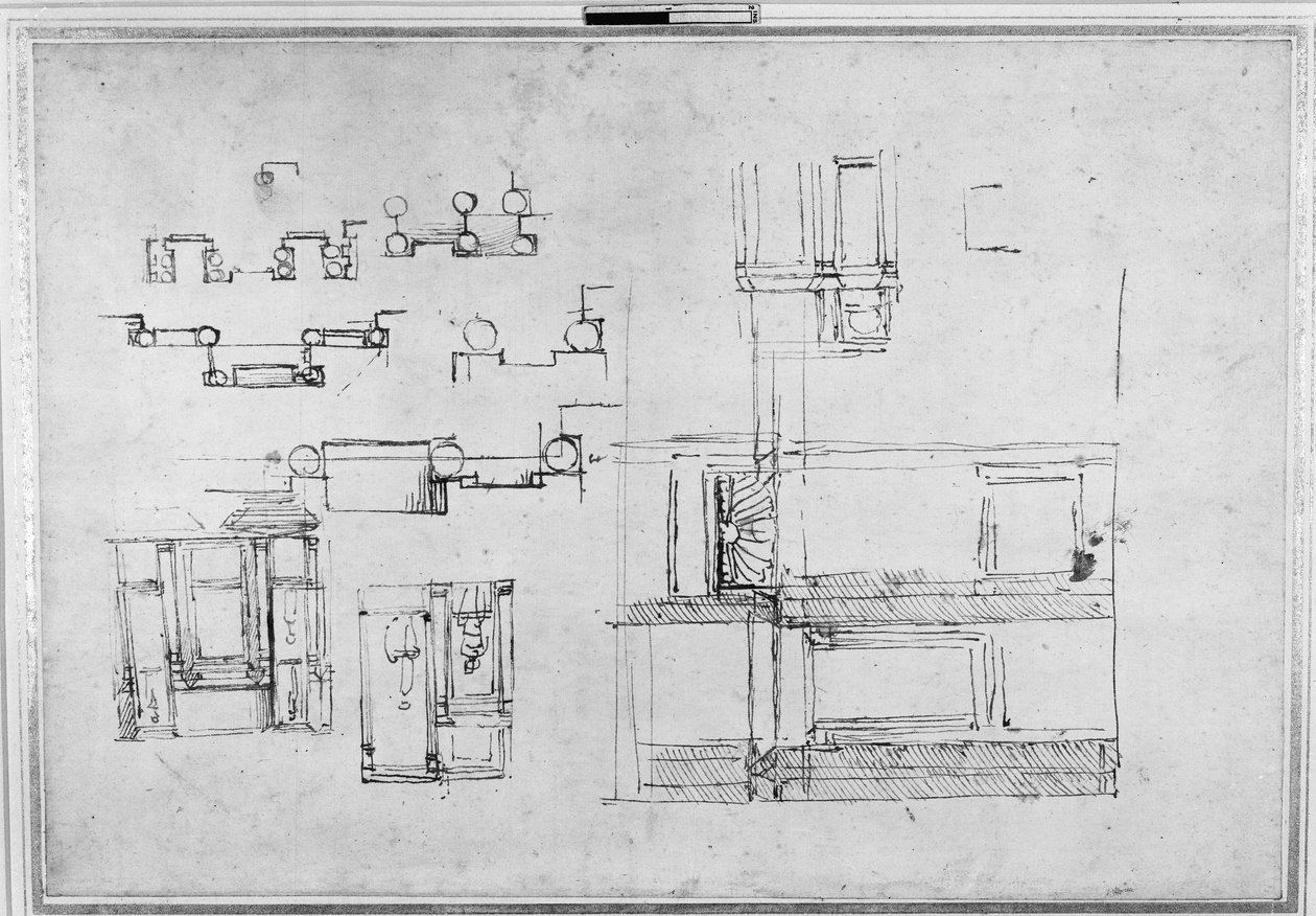 Studier for Medici-graven, ca. 1520 av Michelangelo Buonarroti