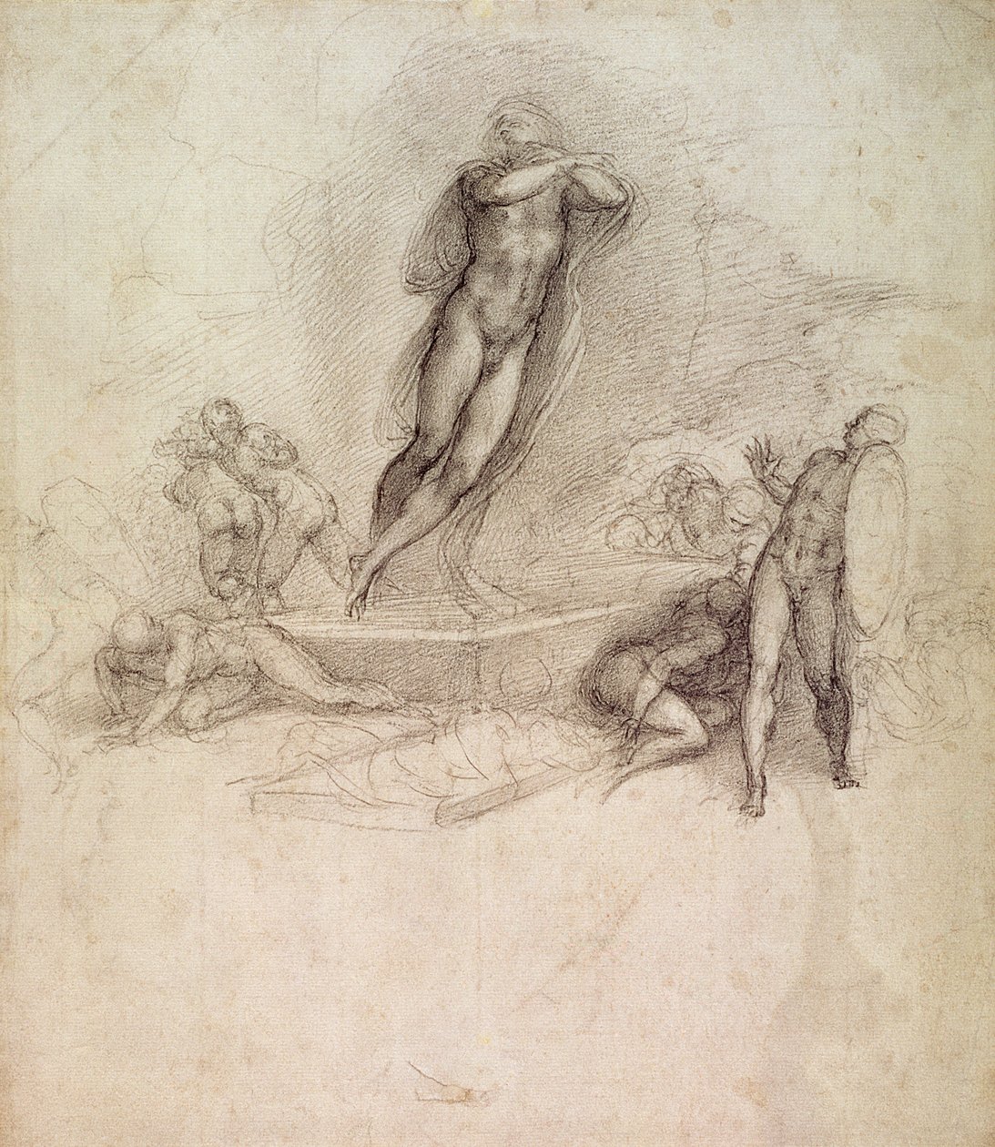 Studer for en himmelfart av Michelangelo Buonarroti