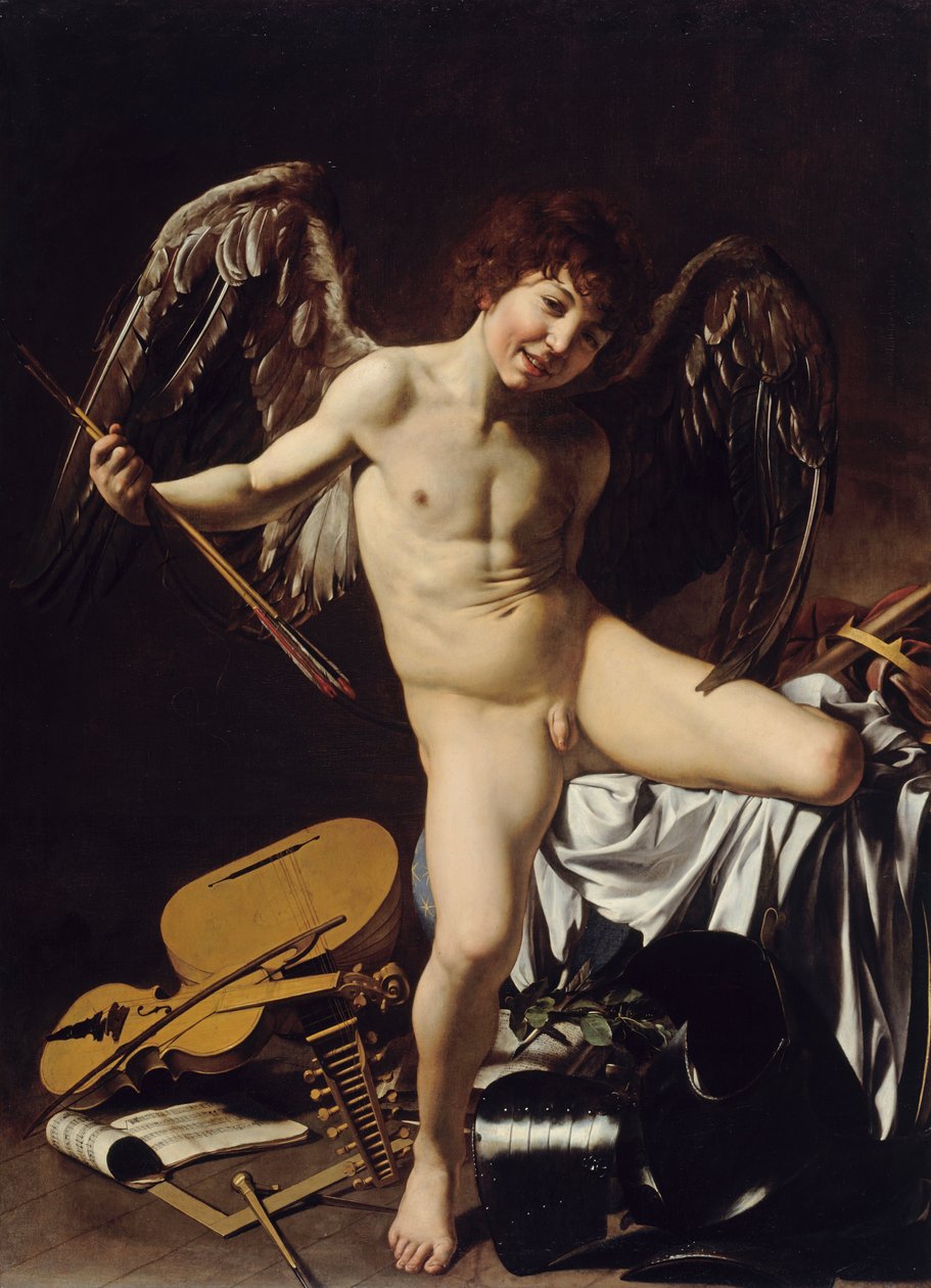 Amor som Victor av Michelangelo Merisi Caravaggio