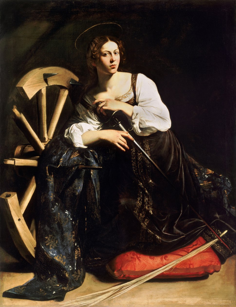 St. Catherine av Alexandria av Michelangelo Merisi Caravaggio