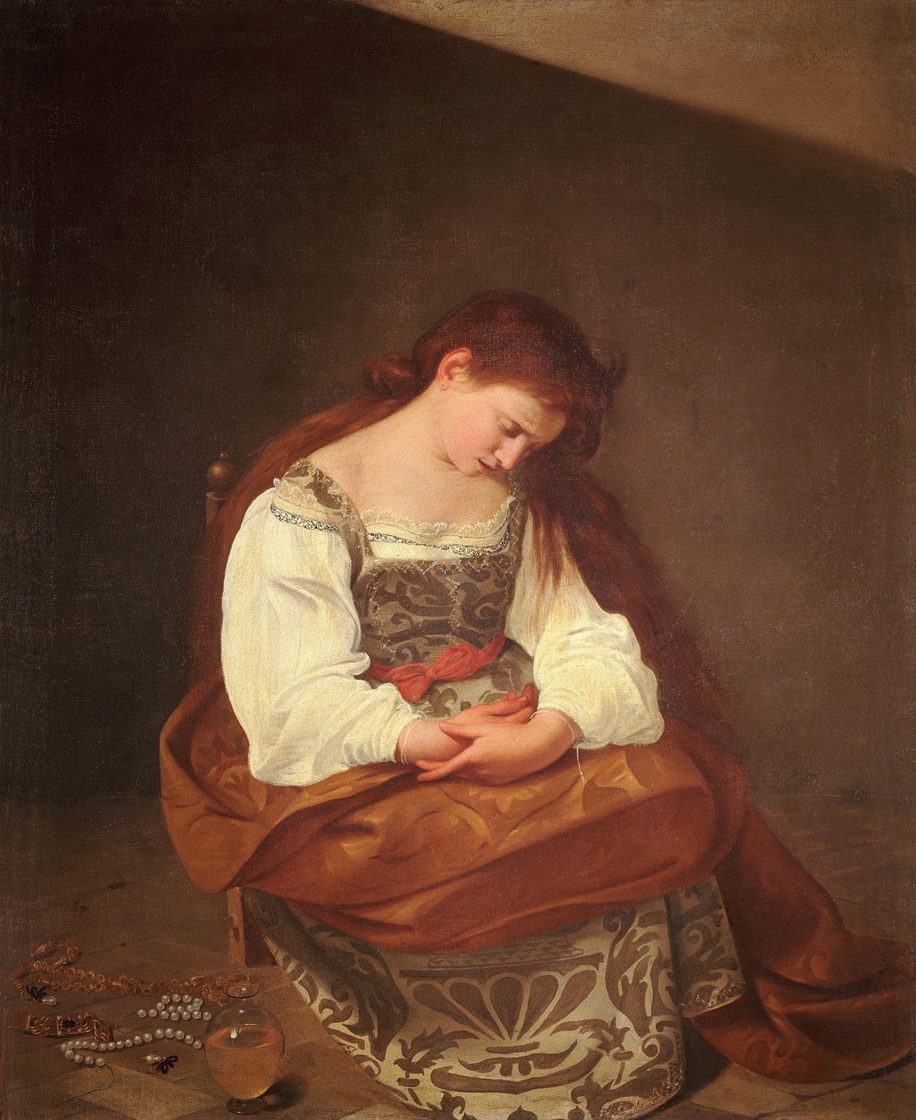 Amitent Magdalene av Michelangelo Merisi Caravaggio