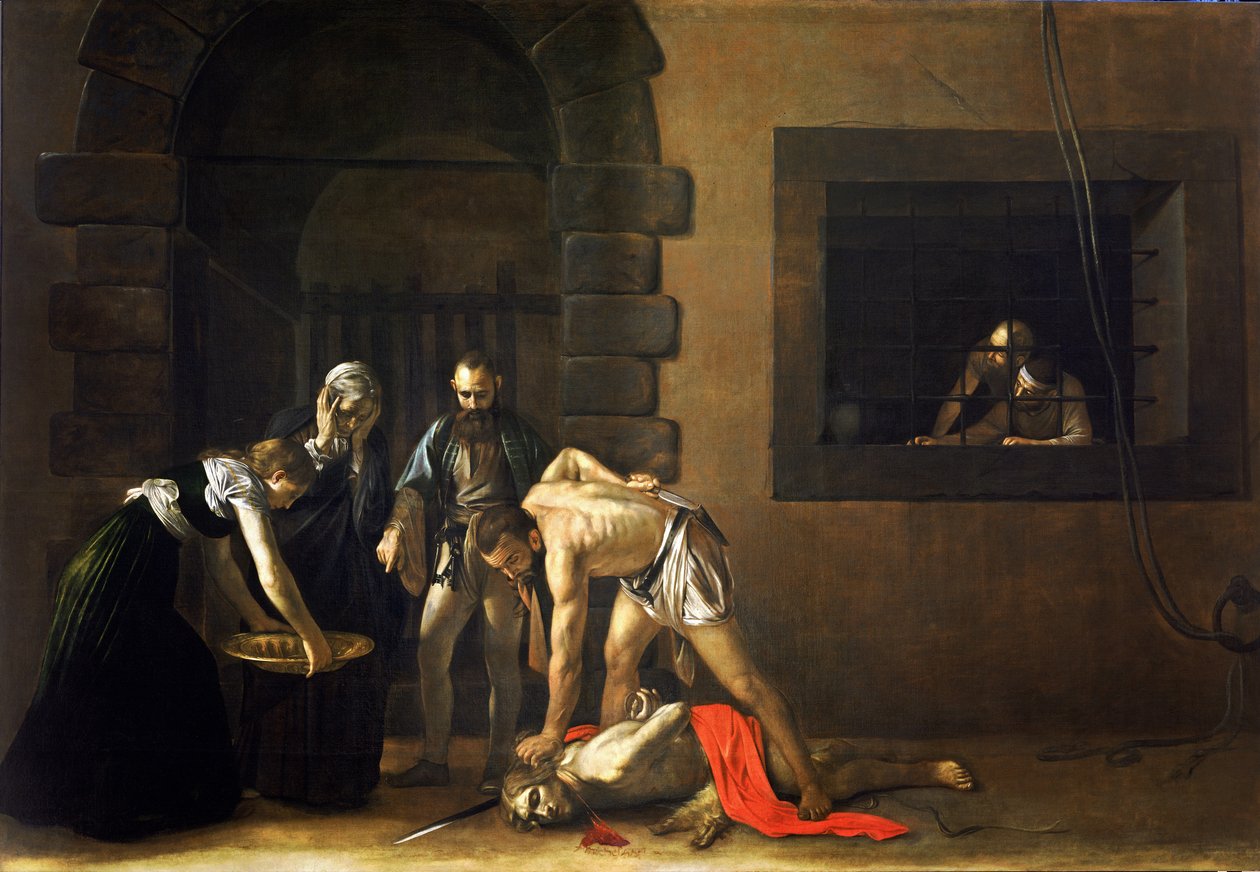 Hodehøvelen til døperen Johannes av Michelangelo Merisi Caravaggio