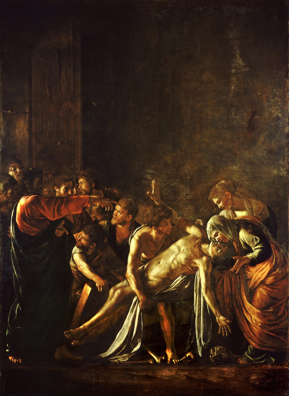 The Raising of Lazarus av Michelangelo Merisi Caravaggio