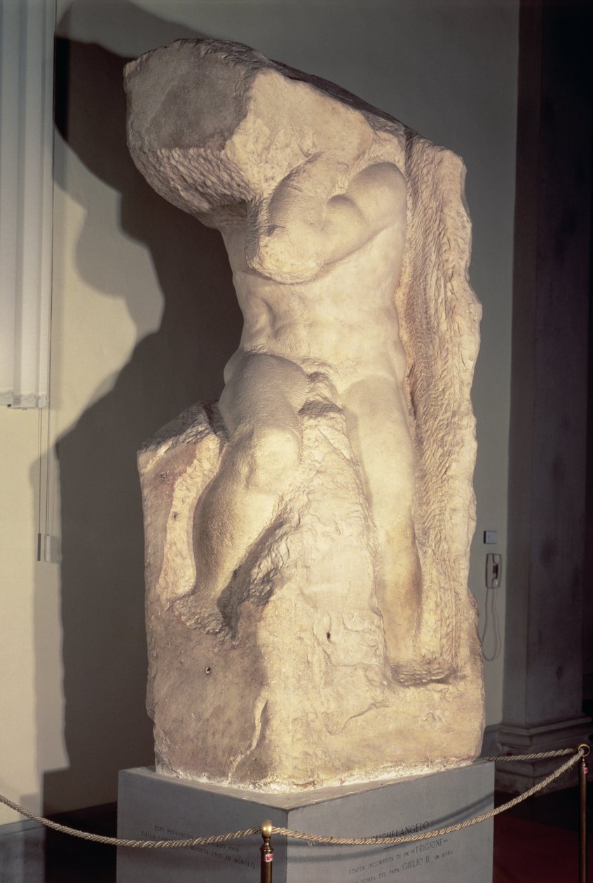 "Atlas"-slave, ca. 1520-23 av Michelangelo Buonarroti