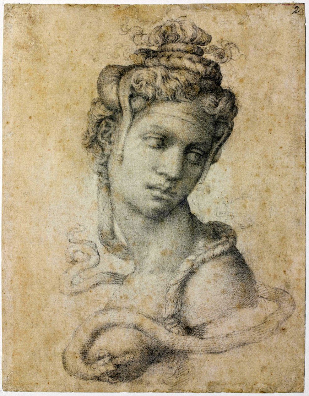 Kleopatra, ca. 1535 av Michelangelo Buonarroti