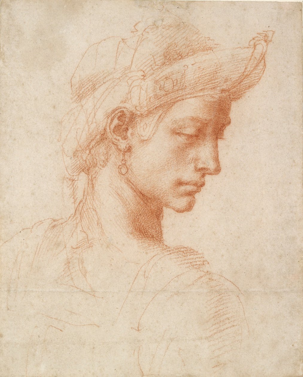 Ideell hode, sent på 1400-tallet - begynnelsen av 1500-tallet av Michelangelo Buonarroti