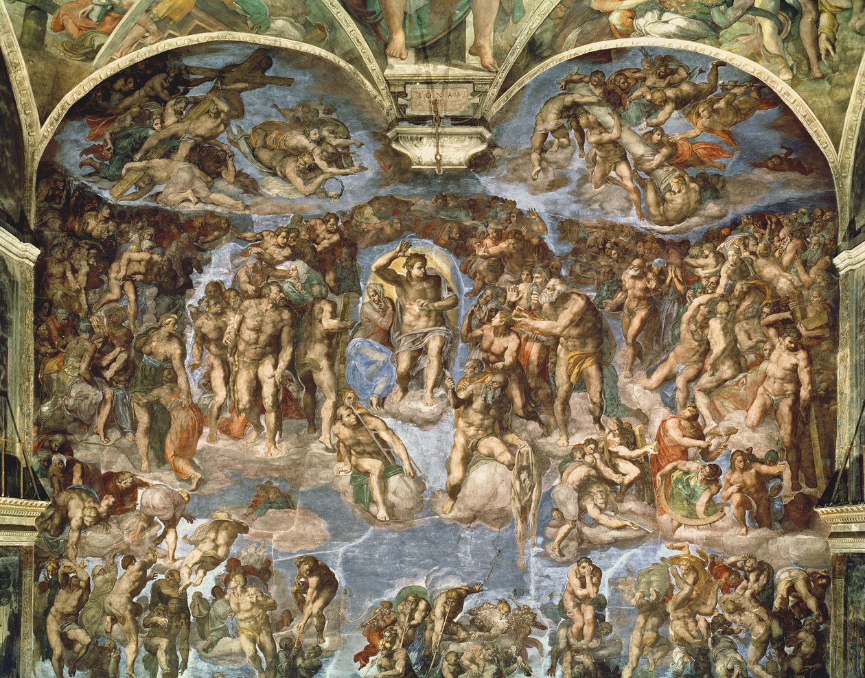 Last Judgement, from the Sistine Chapel av Michelangelo Buonarroti
