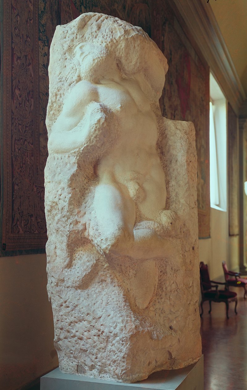 The Awakening Slave, 1519-20 av Michelangelo Buonarroti