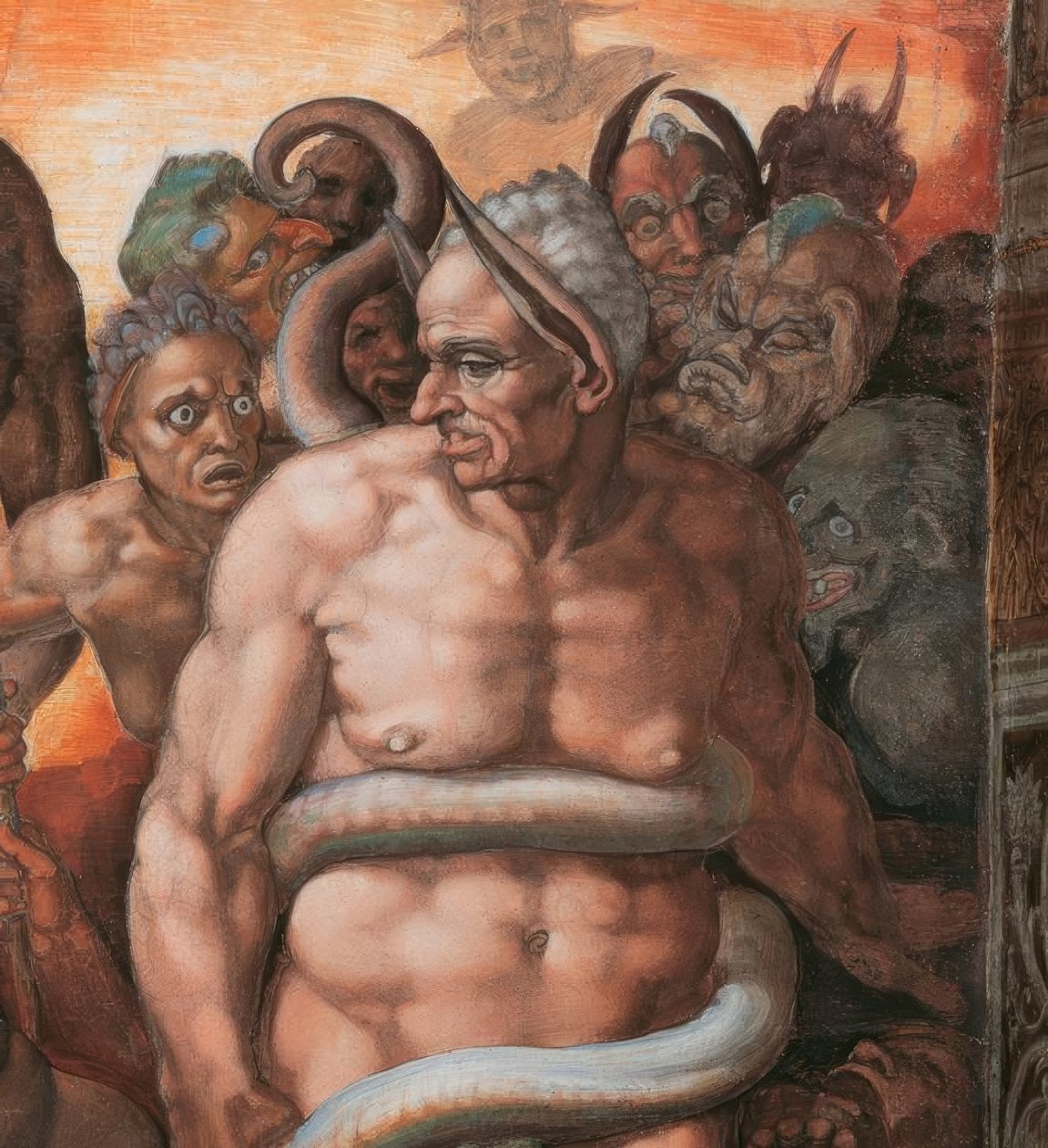 Den siste dommen, av Michelangelo Buonarroti