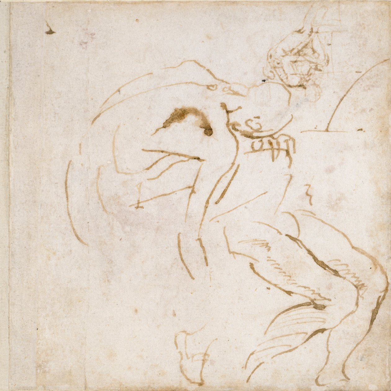 To partielle figurstudier, c1490-1560 av Michelangelo Buonarroti