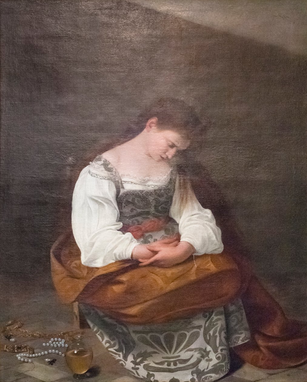 Angrer Maria Magdalena av Michelangelo Merisi da Caravaggio