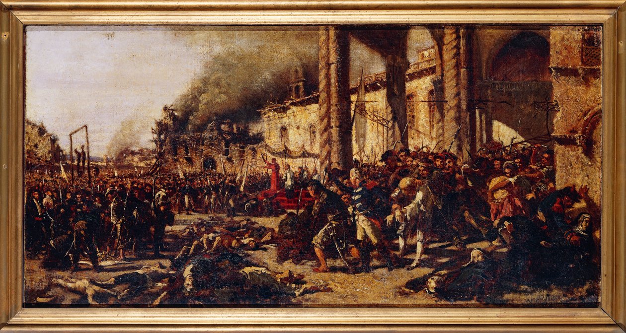 Italia, Napoli, Slaktingene av Altamura av Michele Cammarano