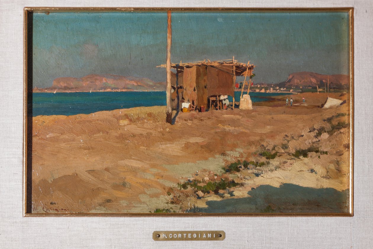 Strand og hytte av Michele Cortegiani