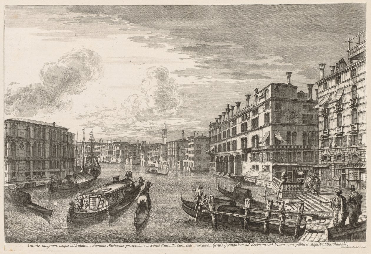 Utsikt over Venezia: Canal Grande, 1741. av Michele Marieschi