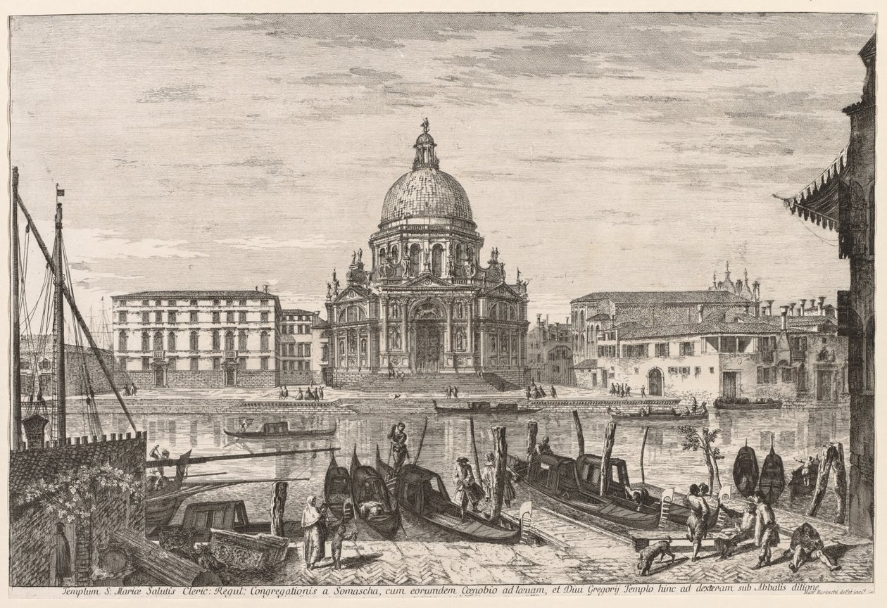 Utsikt over Venezia: S. M. Della Salute av Michele Marieschi