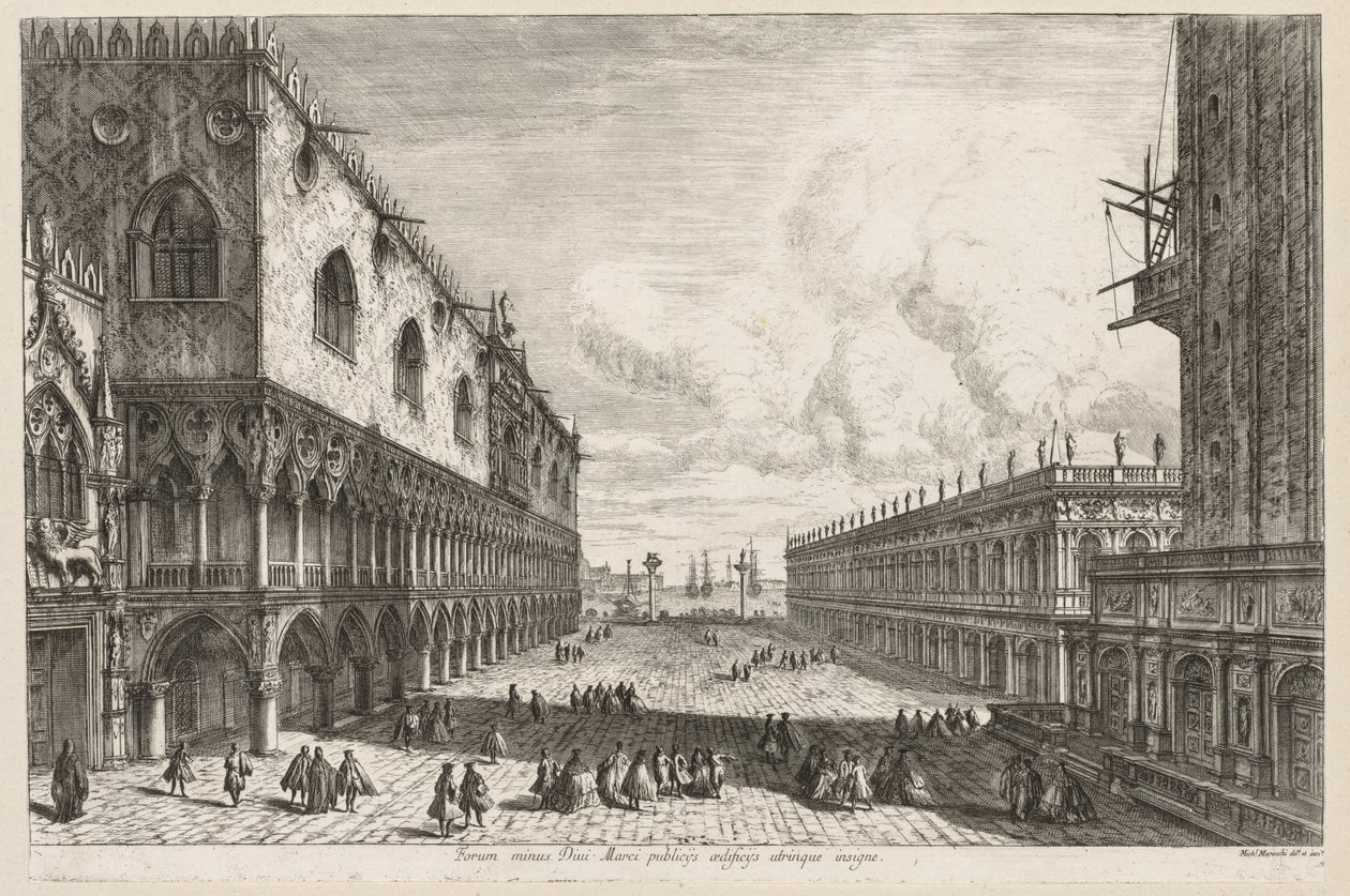 Utsikt over Venezia: Piazzetta av Michele Marieschi