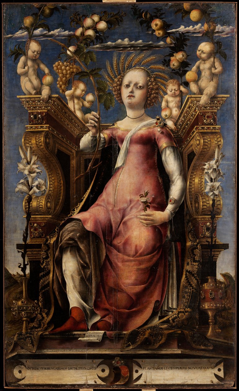 The Muse Thalia, ca 1457. av Michele Pannonio