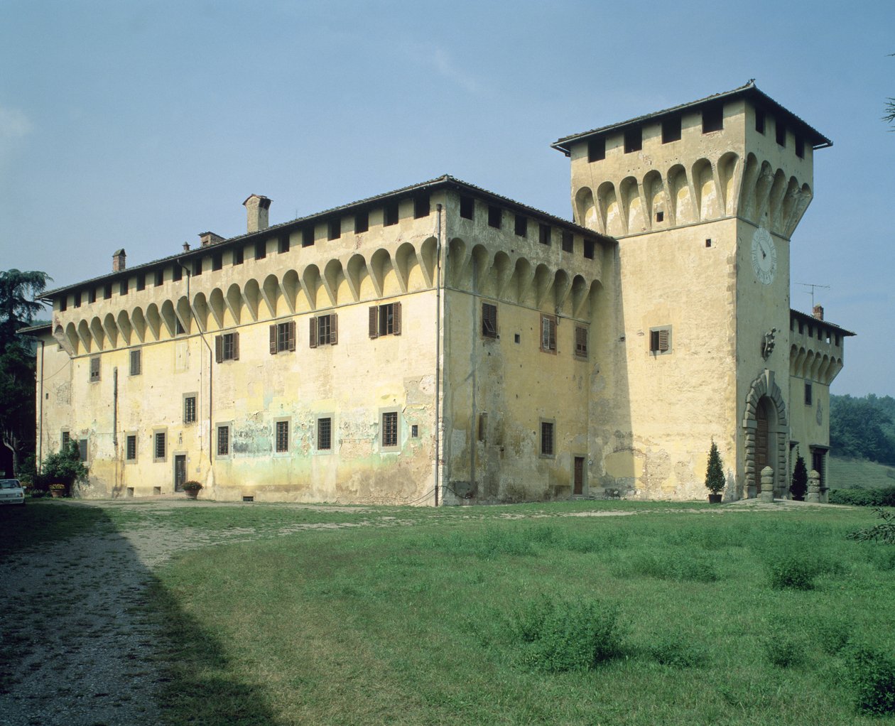 Villa Medicea Cafaggiolo, designet for Cosimo Il Vecchio (1389-1464) (se også 60455) av Michelozzo di Bartolommeo