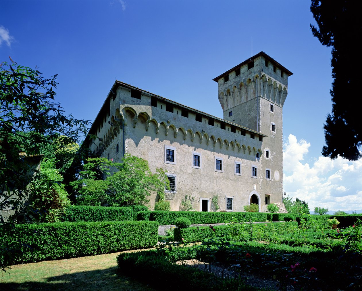 Villa il Trebbio, S. Piero a Sieve, startet 1451 (fotografi) av Michelozzo di Bartolommeo