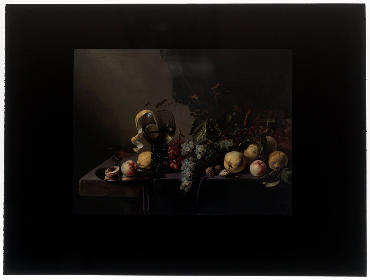 Stilleben med frukt og druer av Michiel Simons