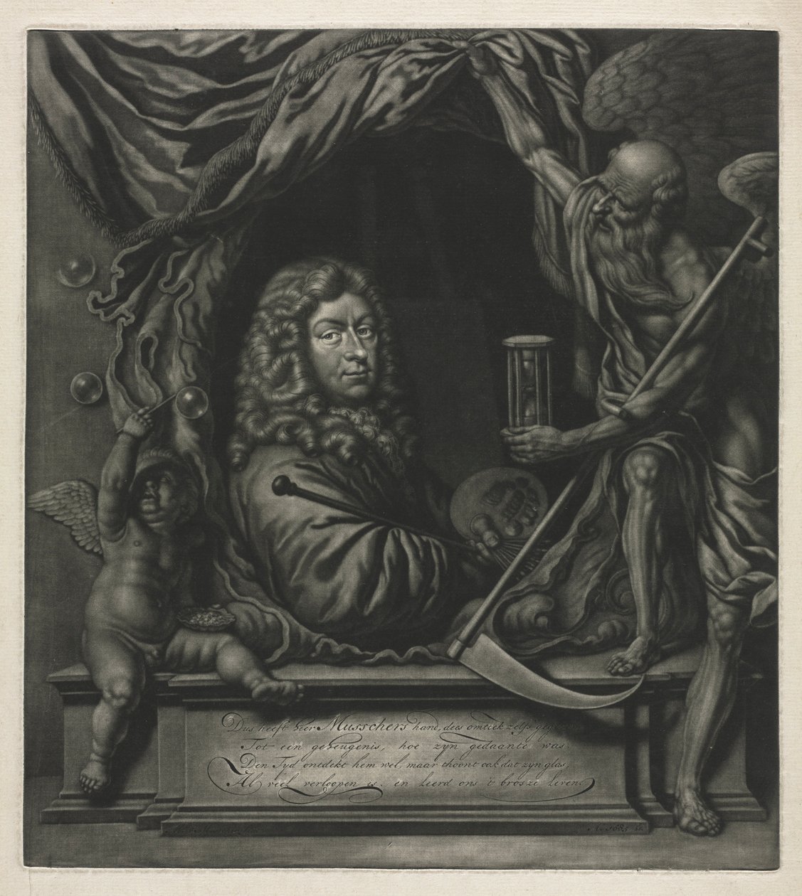Selvportrett, 1685. av Michiel van Musscher