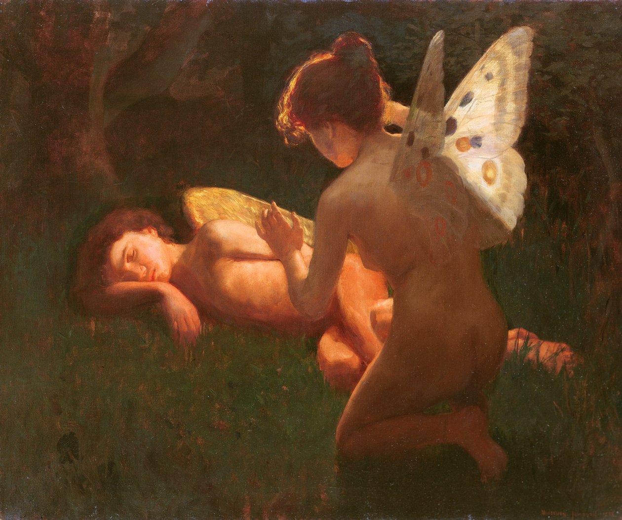 Amor og psyke, 1898 av Middleton Jameson