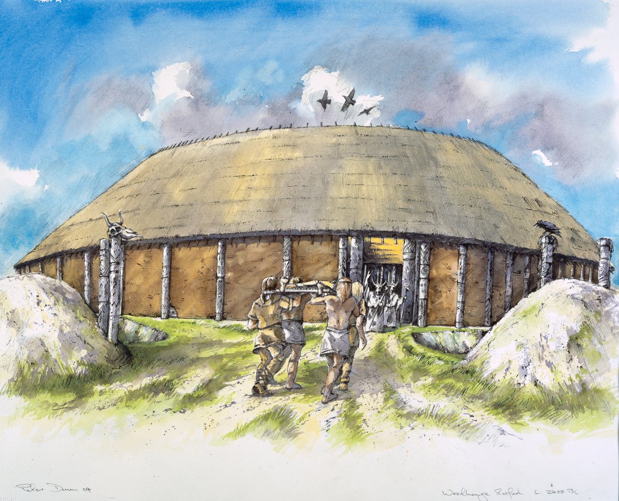 Woodhenge, c25. århundre f.Kr., c1990-2010 av Mike Seaforth