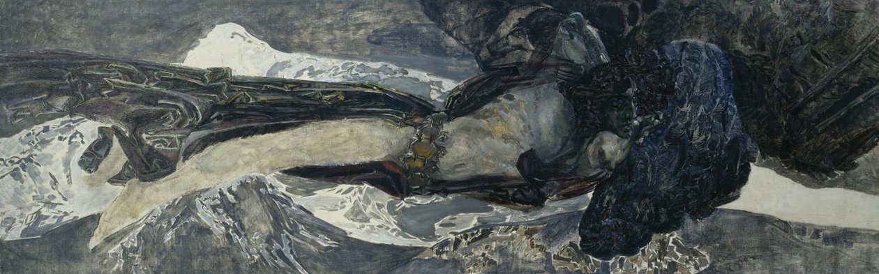 Flygende demon av Mikhail Aleksandrovich Vrubel