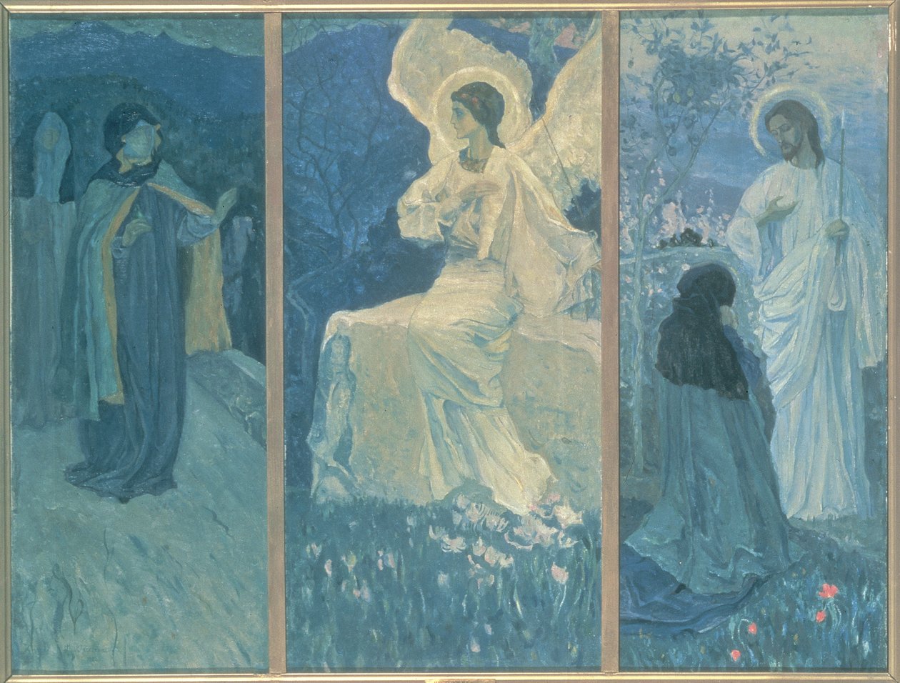 The Resurrection Triptych, 1922 av Mikhail Vasilievich Nesterov