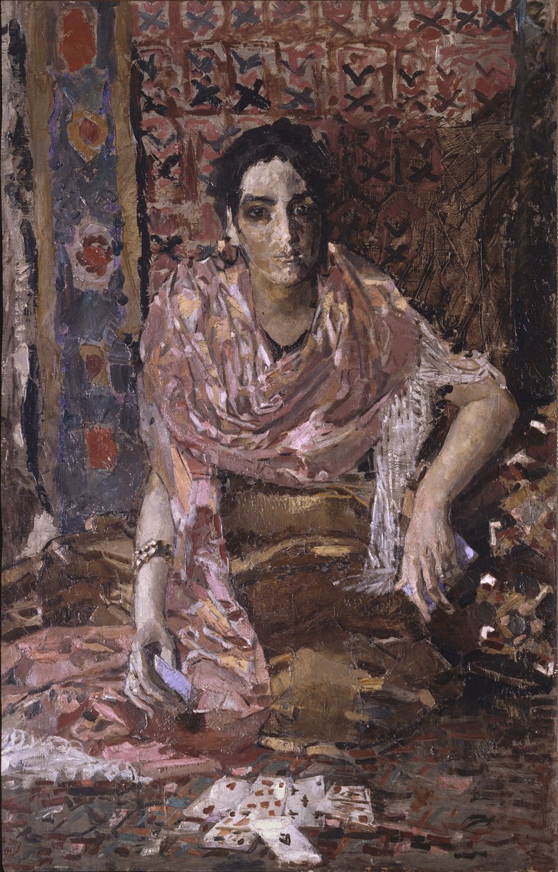 Spåkone, 1895 av Mikhail Aleksandrovich Vrubel