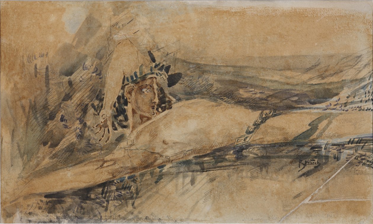 The Demon downcast, 1901 av Mikhail Aleksandrovich Vrubel