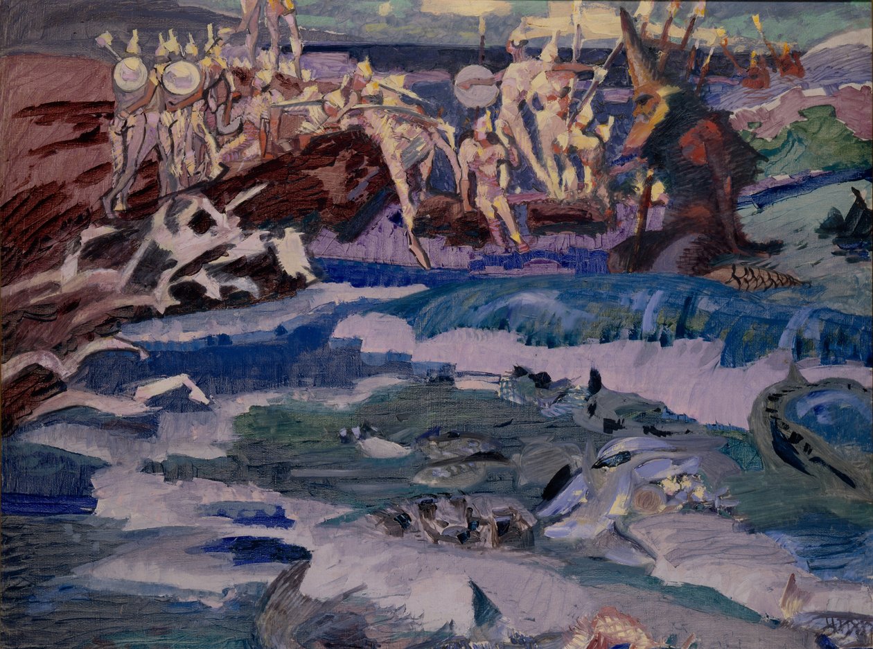 Trettitre Bogatyrer, 1901 av Mikhail Aleksandrovich Vrubel