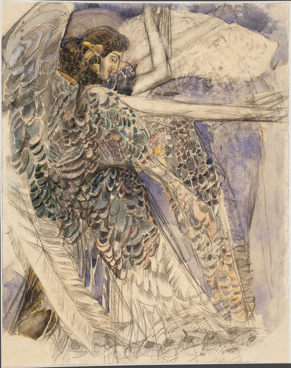 Seraph, 1904-1905. av Mikhail Aleksandrovich Vrubel