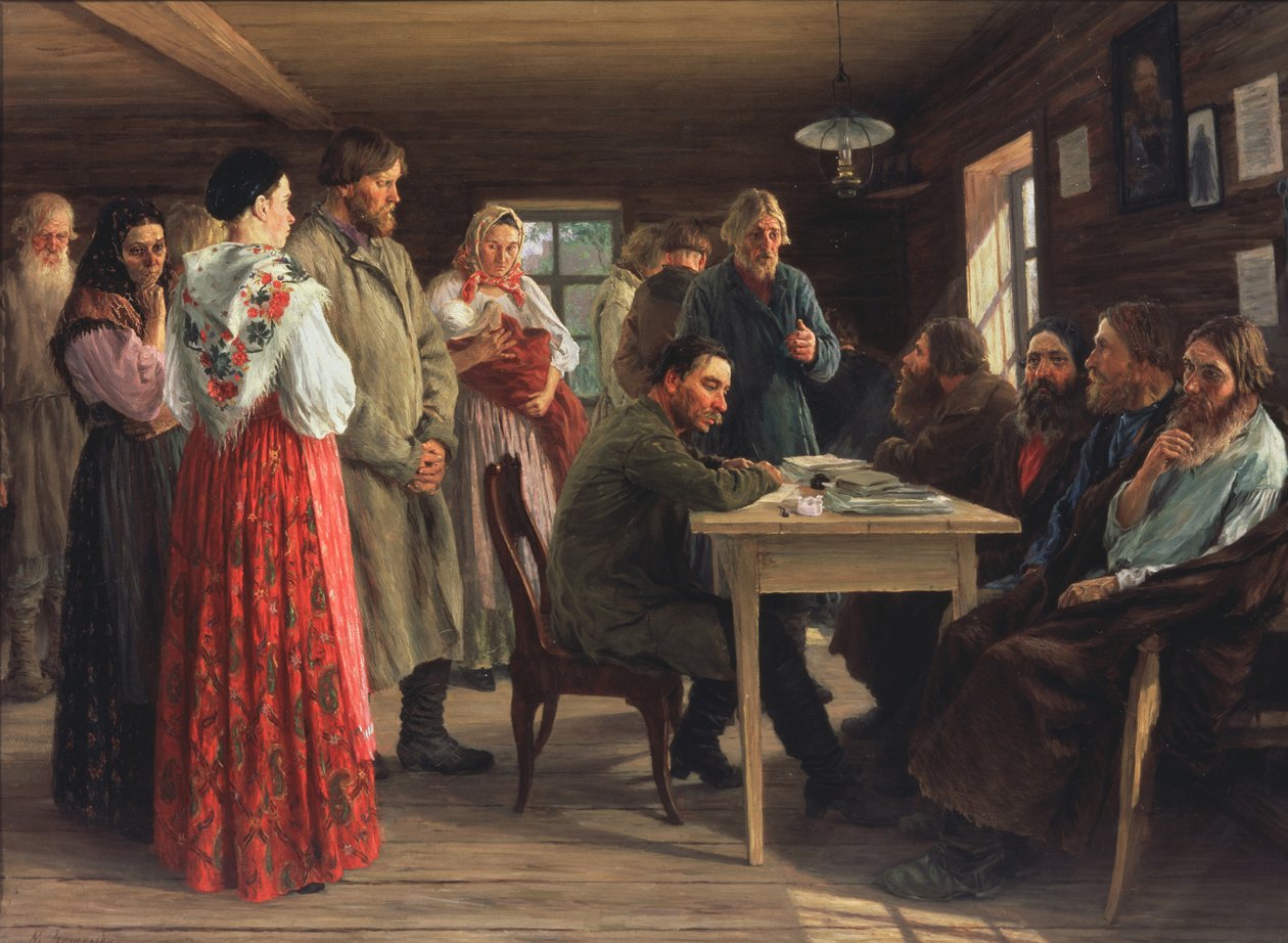 Fredsdommeren, 1888 av Mikhail Ivanovich Zoshchenko