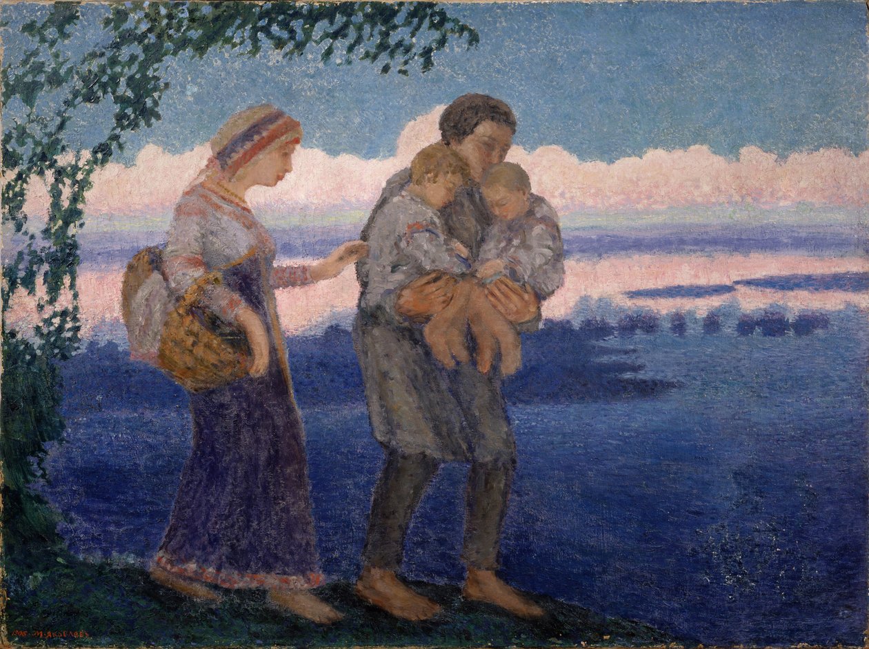 Hjemkomst om kvelden, 1906 av Mikhail Nikolayevich Yakovlev