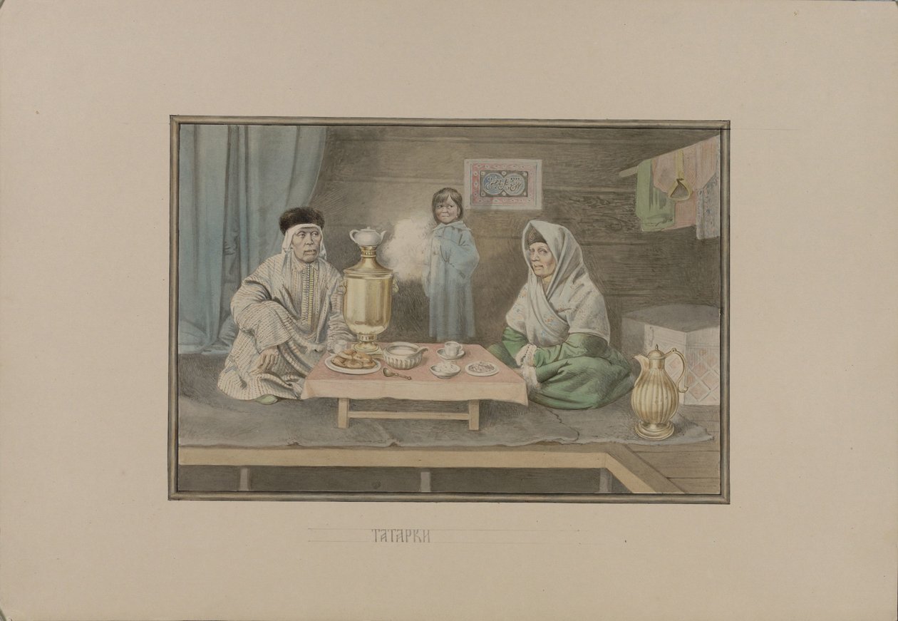 Tatariske kvinner, 1862. av Mikhail Stepanovich Znamensky