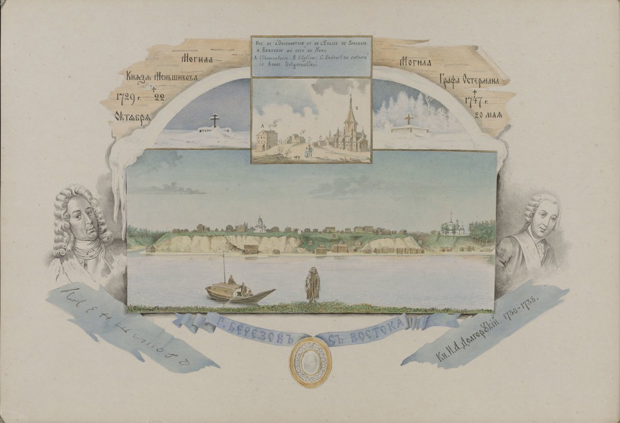 Utsikt over Berezov, 1862. av Mikhail Stepanovich Znamensky
