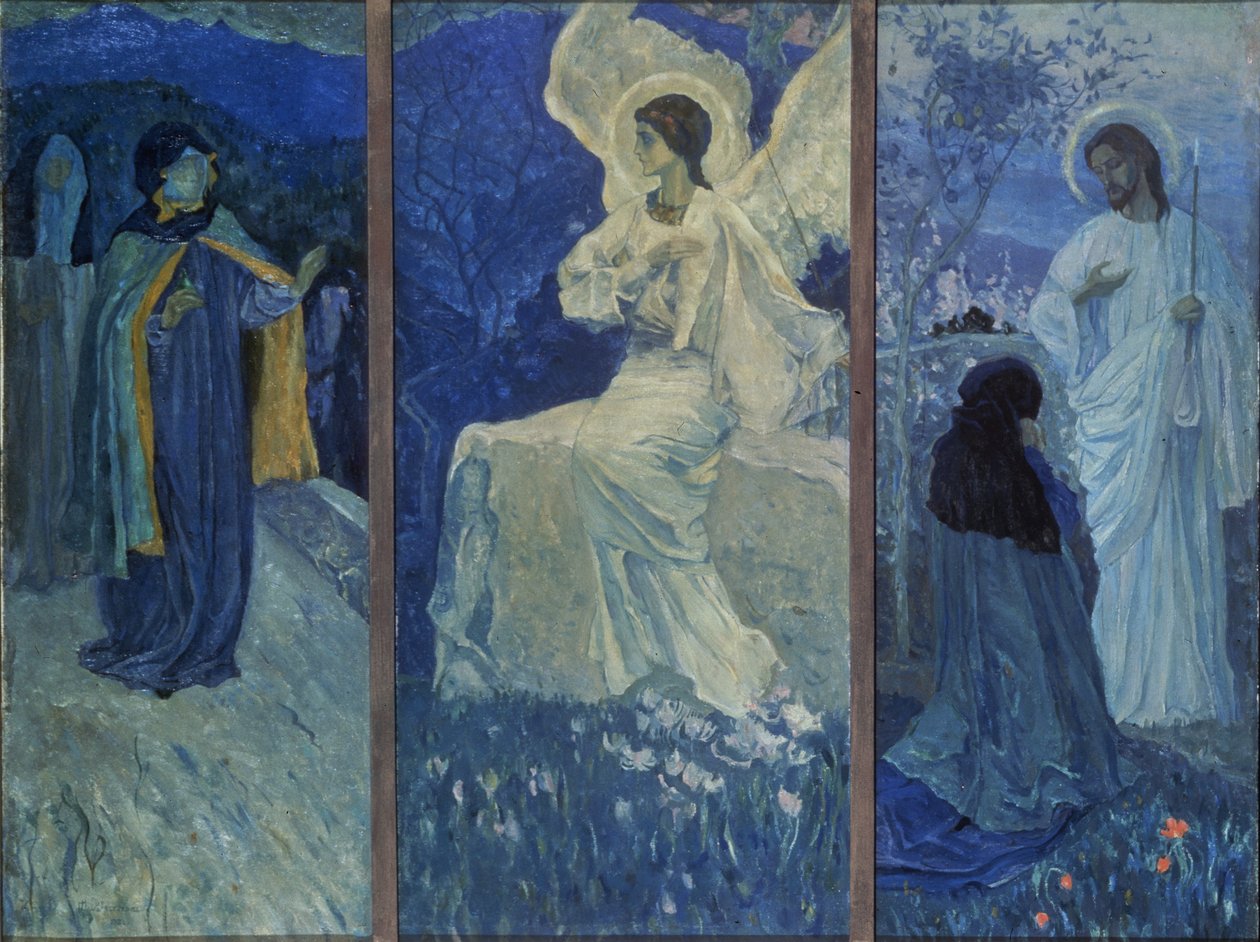 Oppstandelsens triptyk av Mikhail Vasilievich Nesterov