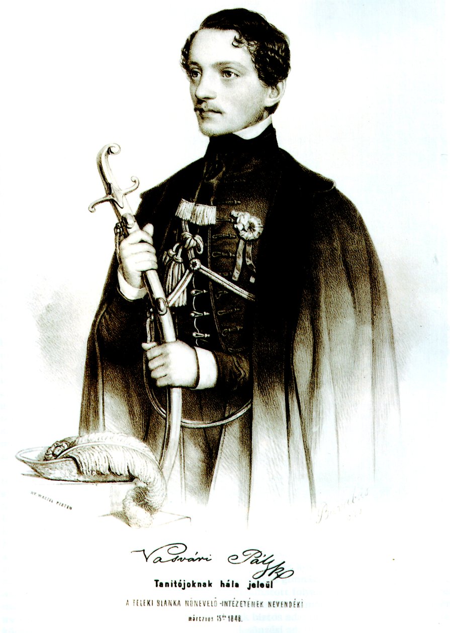 Portrett av Paul Vasvár av Miklós Barabás