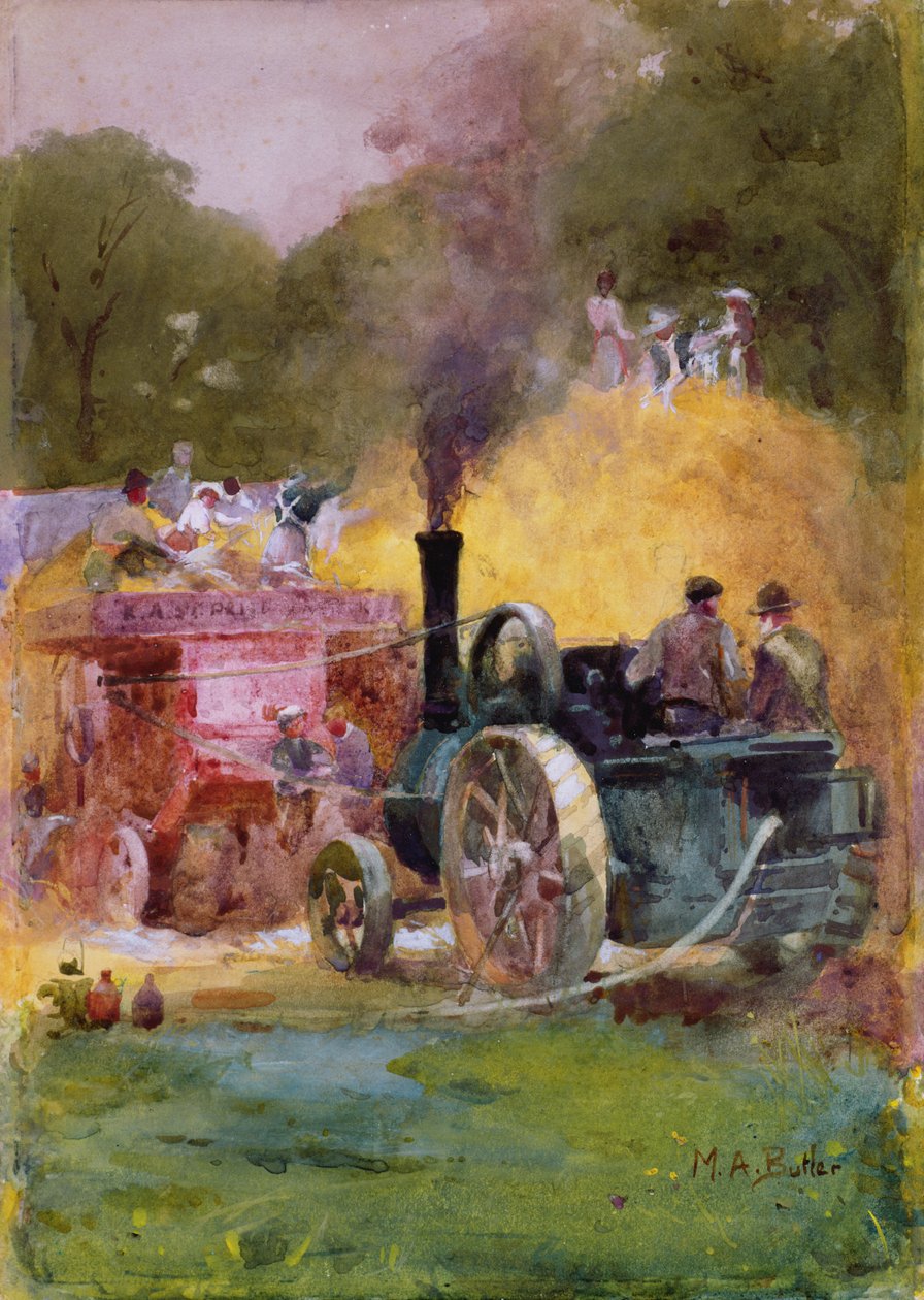 The Steam Thresher (wc på papir) av Mildred Anne Butler