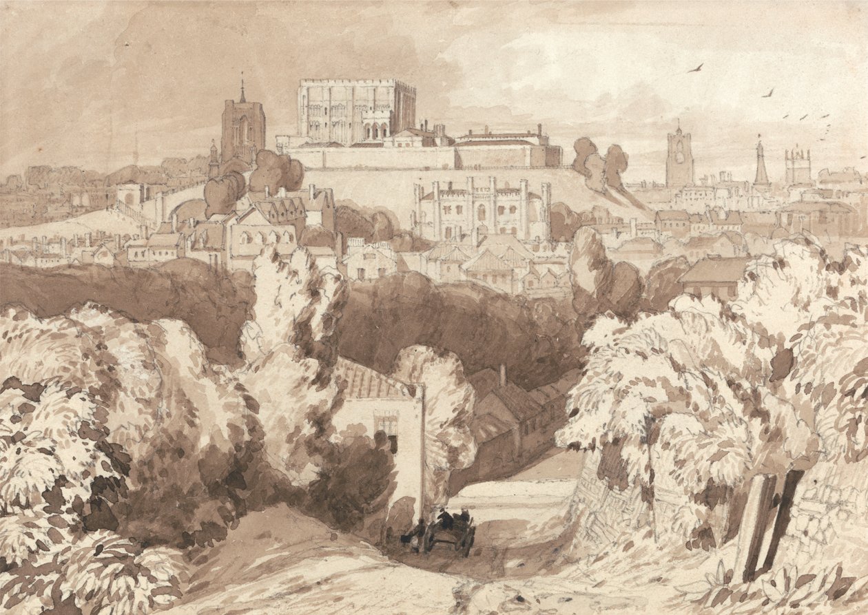 Utsikt over Norwich av Miles Edmund Cotman