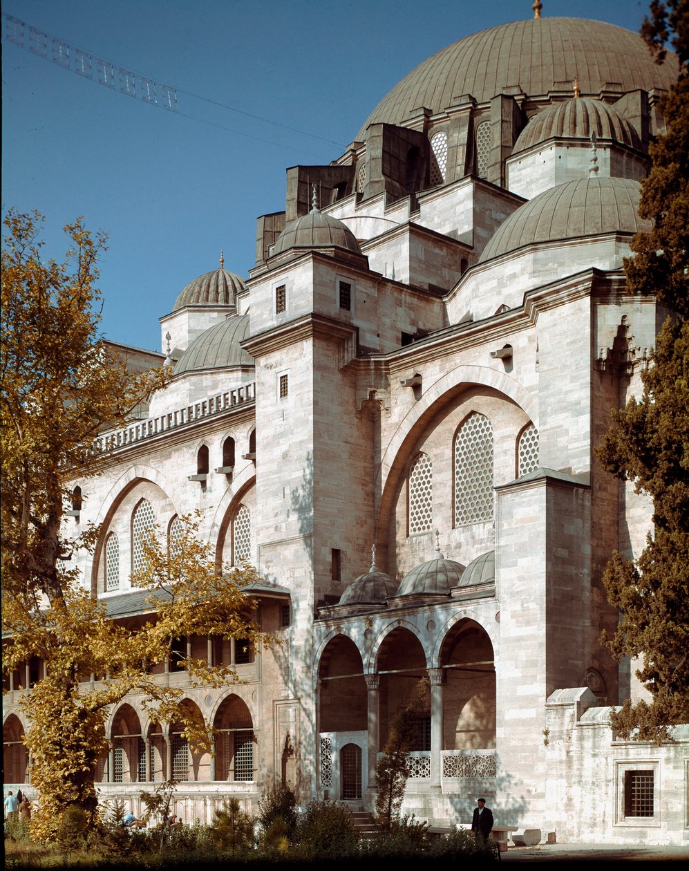 Utsikt over Suleymaniye-moskeen (1550-1557) av Mimar Sinan