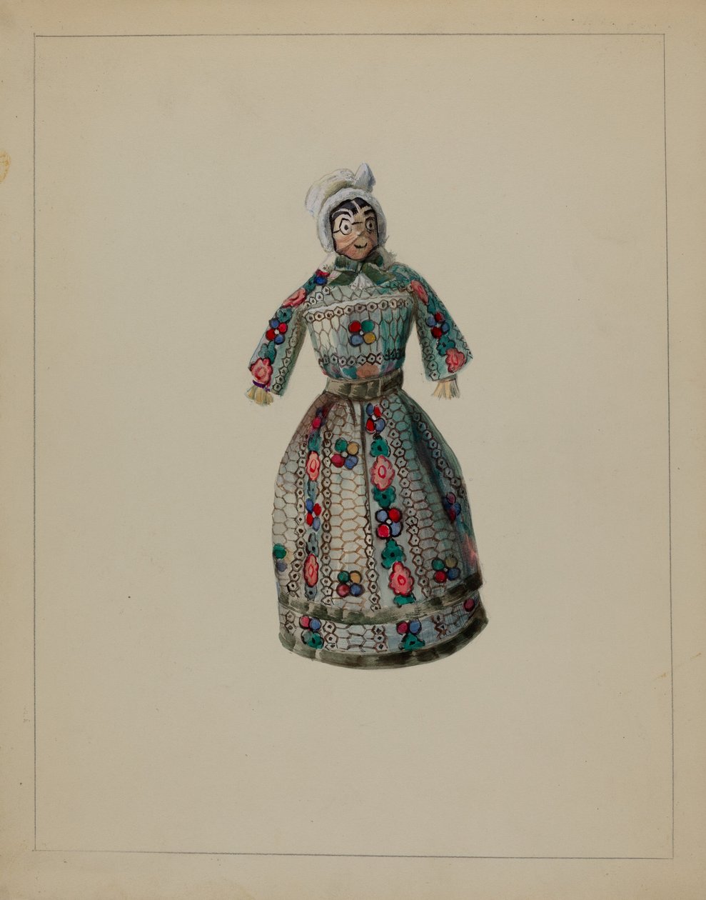 Dukke, c. 1936. av Mina Lowry