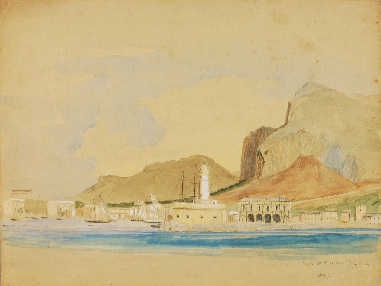 Moli i Palermo, 1854. av Miner Kilbourne Kellogg