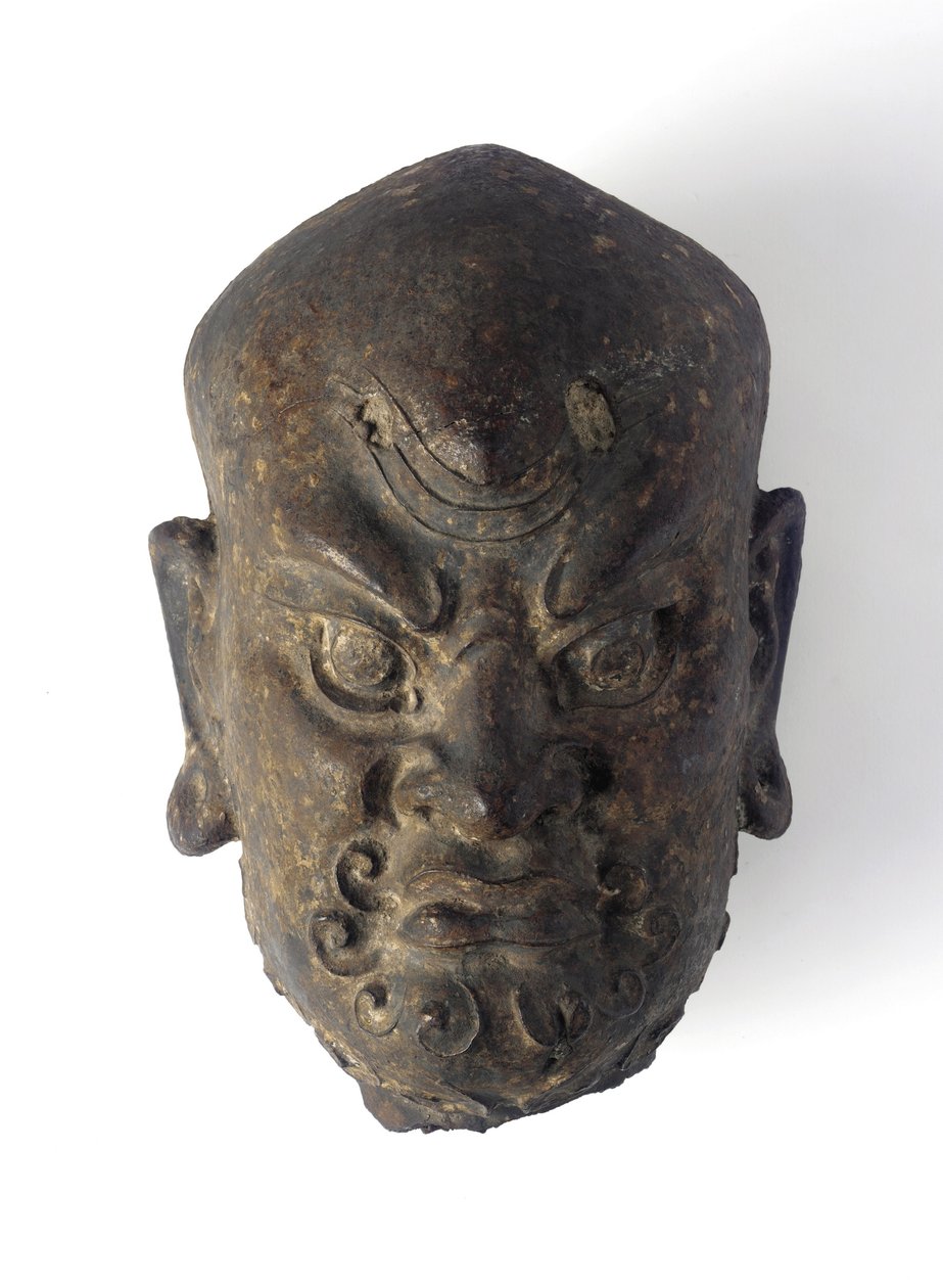 Hodet til en guddom (jern) av Ming Dynasty Chinese School